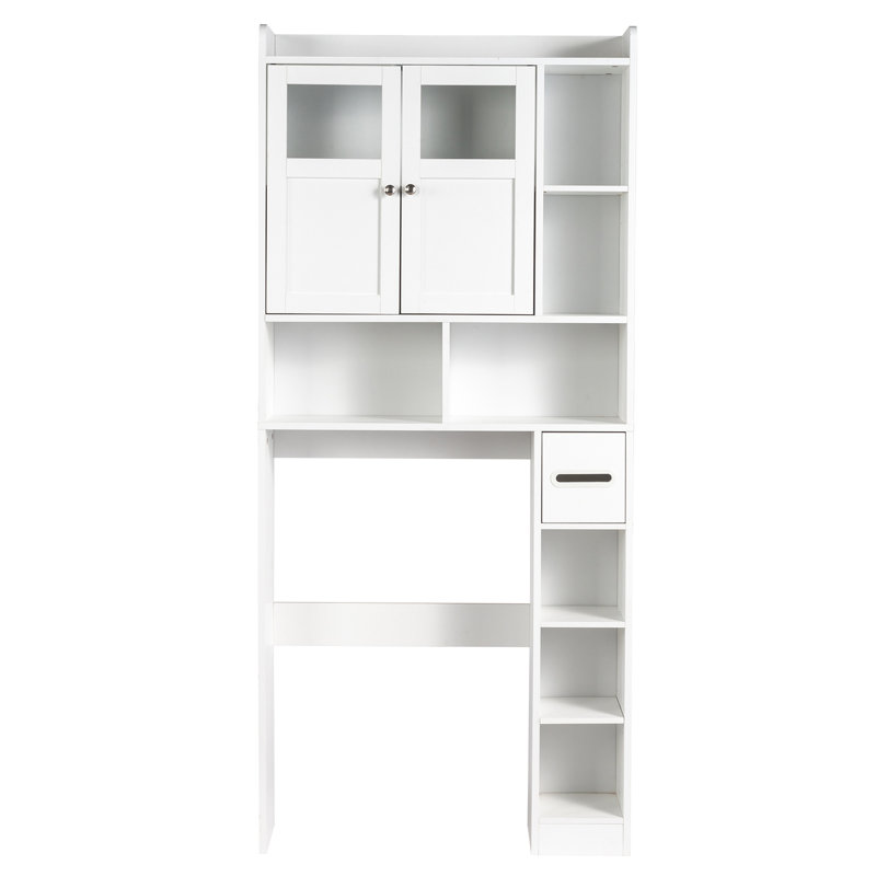 White Toilet Cabinet Rack
