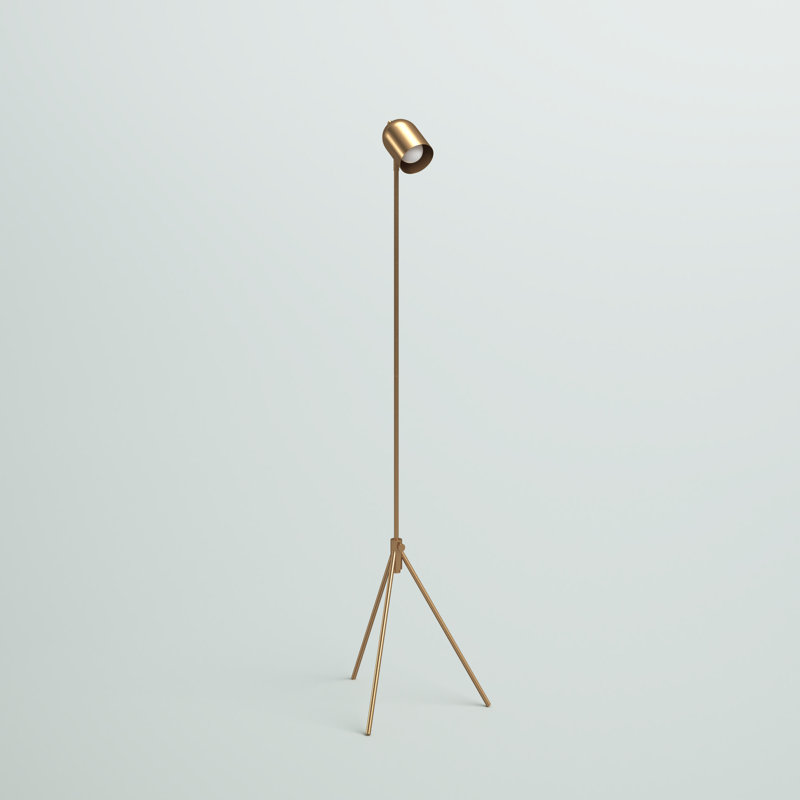 Lampe trépied 56 po Alexa, Laiton