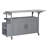 Foldable Outdoor Kitchen Island With Storage Cabinet, Lockable Wheels, And Towel Rack For Patio And Garden, Grey | Gift Idea-50395232