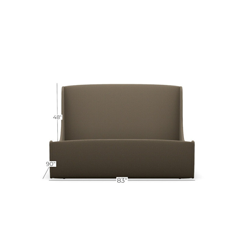 Swan Upholstered King Bed, King, Grande 120912