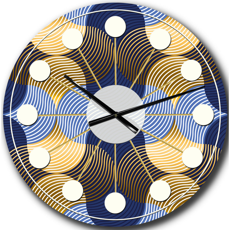 Horloge murale rétro Mid-Century, Moyen