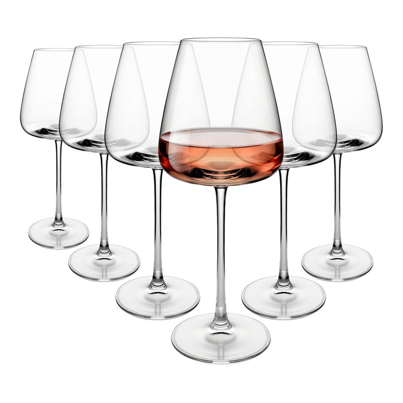 Crystal Wine Glass, Set of 6