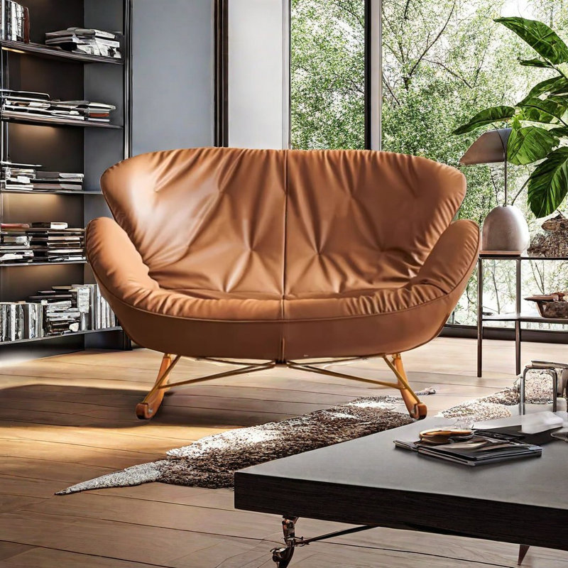 Chaise berçante décontractée moderne