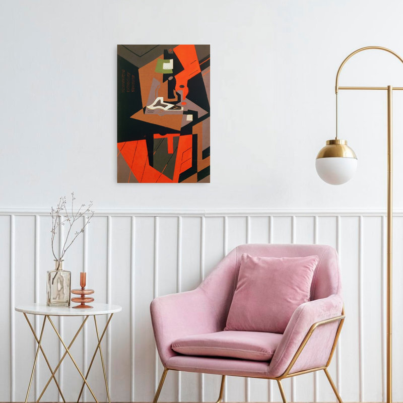 Composition abstraite contemporaine, impression murale, 24" H x 16" W