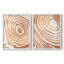 Suminagashi III grain de bois - reproduction encadrée de qualité supérieure - prête à être accrochée - aucun clou requis - aucun clou requis-1172052438-1172052449