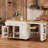 Willow Modern Kitchen Island With Extendable Table, Ample Storage, And Built-In Charging Station-121362329