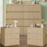 3-Piece Natural Wavy Bedroom Furniture Set