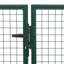 Barrière de jardin en acier vidaXL 137,8 x 39,4 po anthracite-113942953-113942956