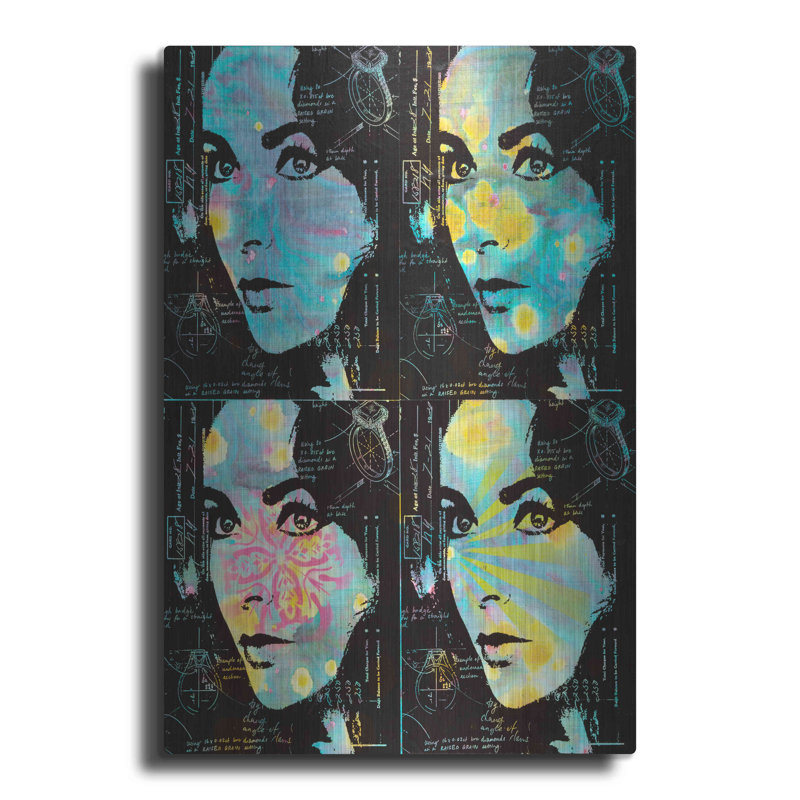 Red Barrel Studio «Elizabeths Ring» par Dean Russo, art mural en métal, H 16 po x l 12 po