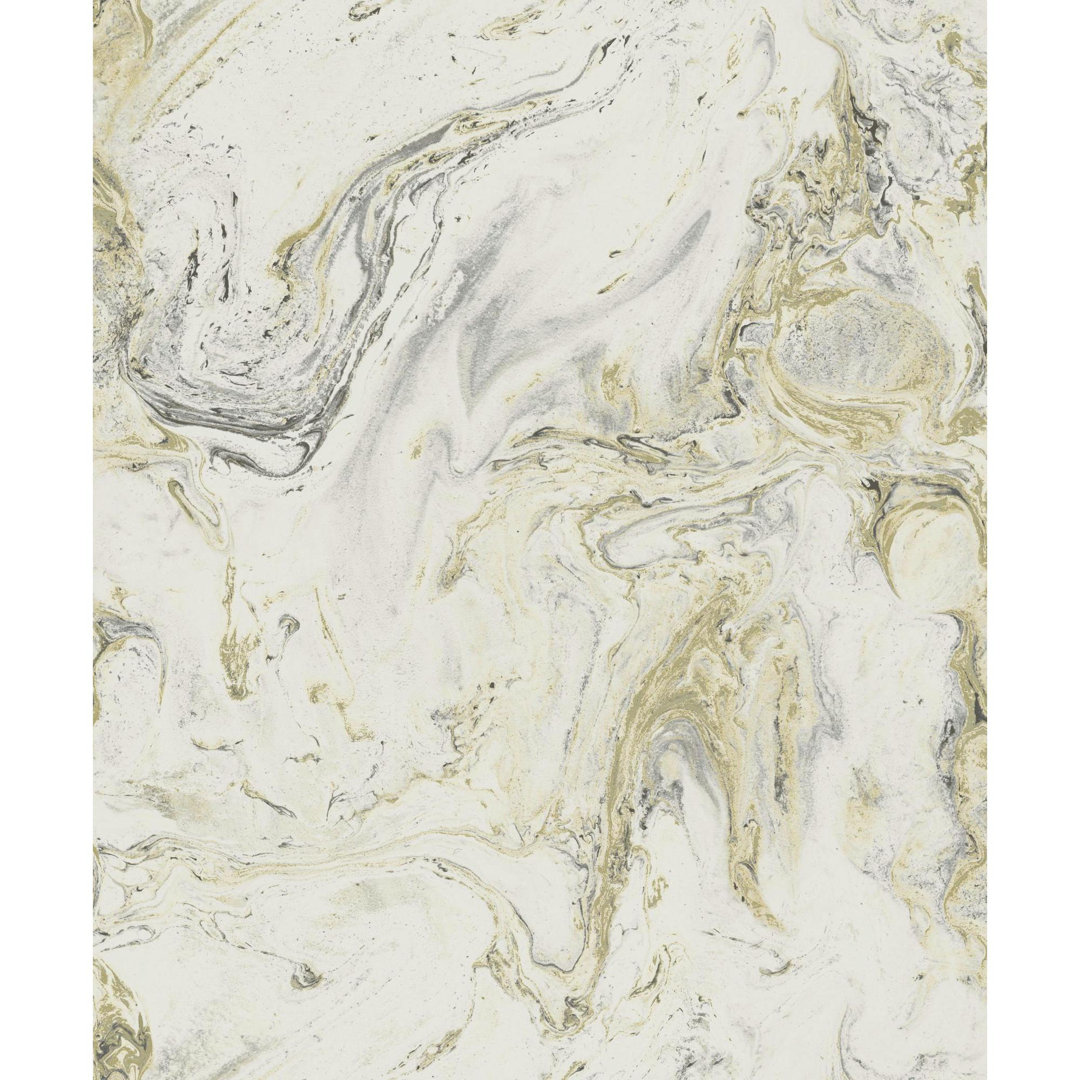 Antonina Vella Natural Opalescence Oil and Marble 33' L x 21" W Wallpaper Roll Joss & Main