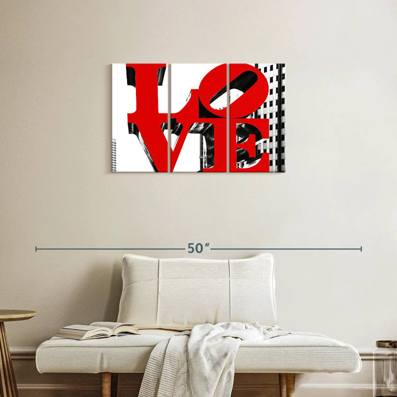 Aime A Love Sign, H 20 po x l 33 po