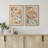 Plant Abstraction " Vintage Flower In Pastel Modern Art Wall Decor Artwork Nordic Nature " 2 - Pieces-98109294-98109295