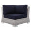 Chaise de coin d'extérieur Conway Sunbrella-712126392