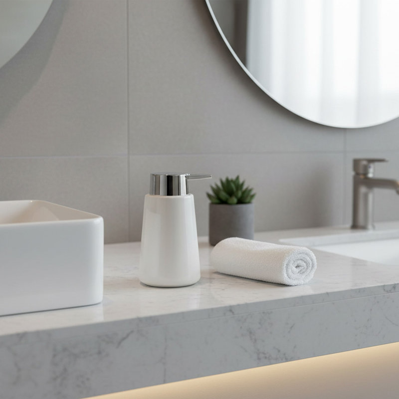 Distributeur de céramique blanc - ensemble de 2, White