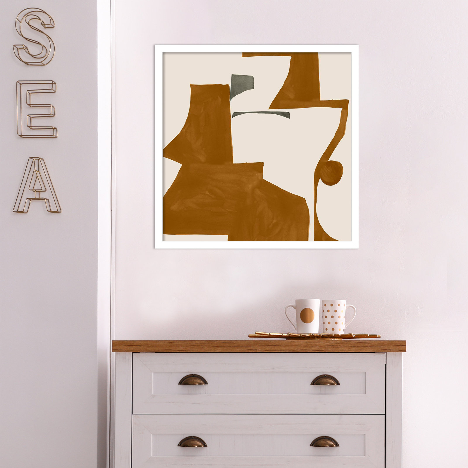 Forecast by Sozi, White, 21" H x 21" W x 1" D