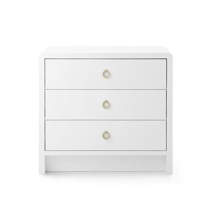 Bryant 3 - Drawer Nightstand, White