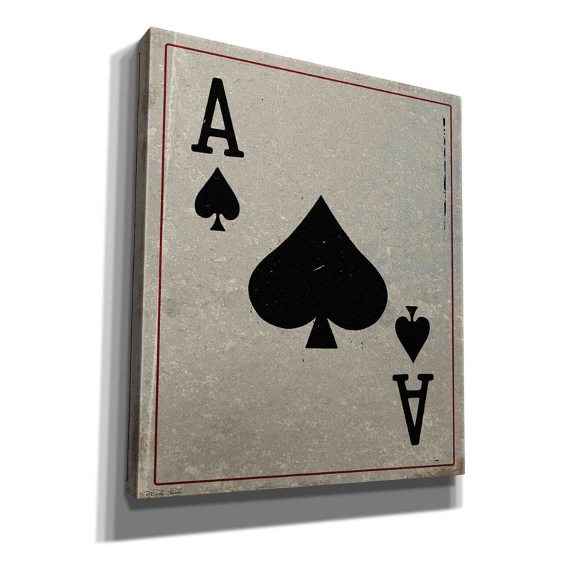«Ace of Spades» par Cindy Jacobs, estampe numérique sur toile, H 30 po x l 26 po x P 1,5 po