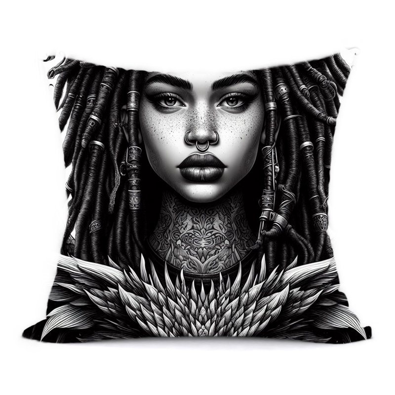 Abstract Reversible Throw Pillow