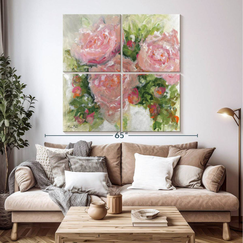 Pivoines sauvages Avery, H 50 po x l 50 po