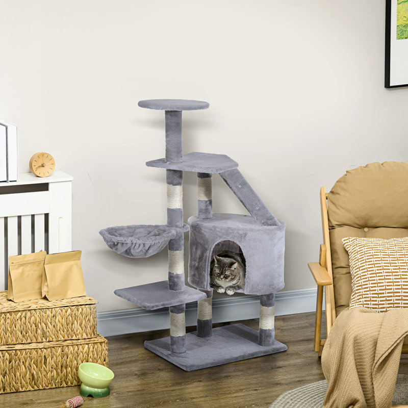 125cm H Cat Tree, Grey