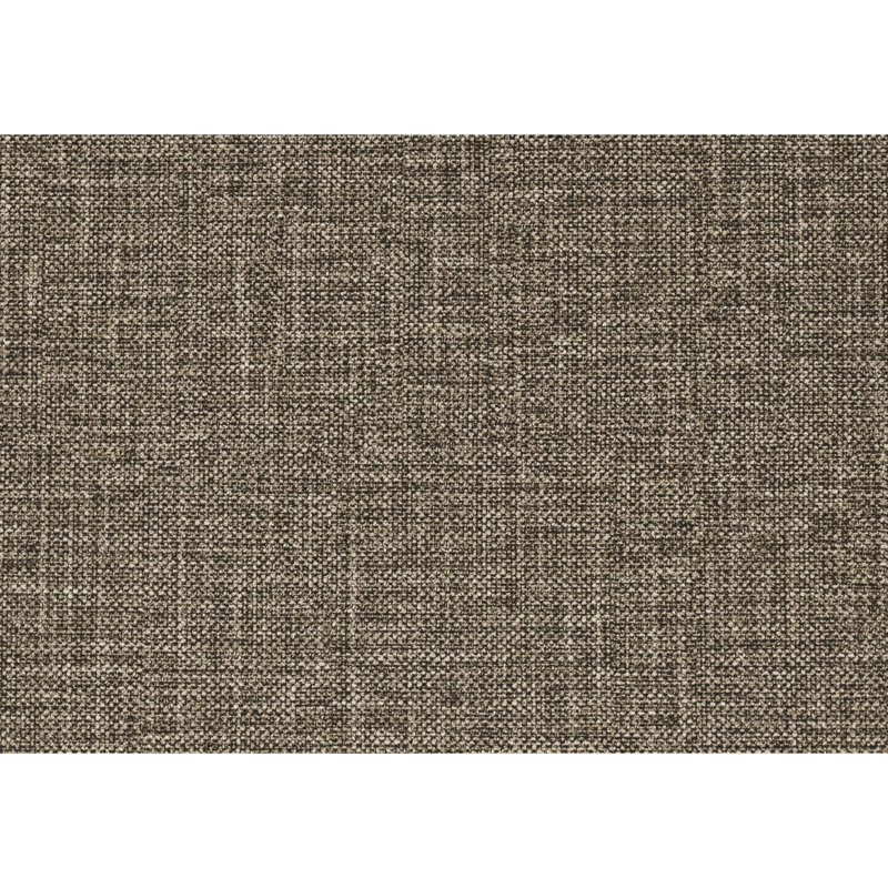 Chic chaise brune avec capitonnage à boutons, tissu texturé, structure en bois massif stable et traversin de soutien élégant avec boutons, garniture cloutée, contreplaqué douillet