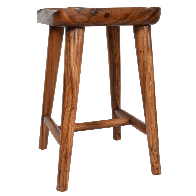 Tabouret de comptoir en bois Suar