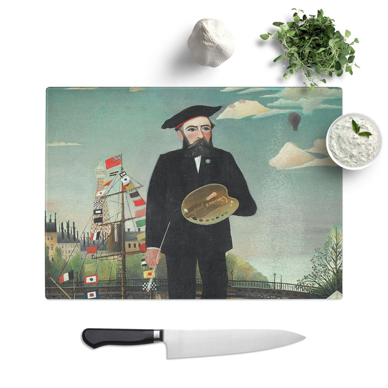 Self-Portrait by Henri Rousseau Chopping Board, 0.4cm H x 28.5cm W x 39cm L