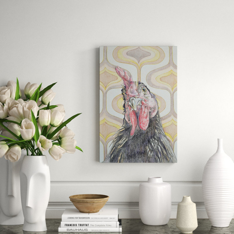 Funky Chicken Print by Martin Varennes-Cooke