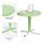 Patio  Green Steel Side Table-237659908