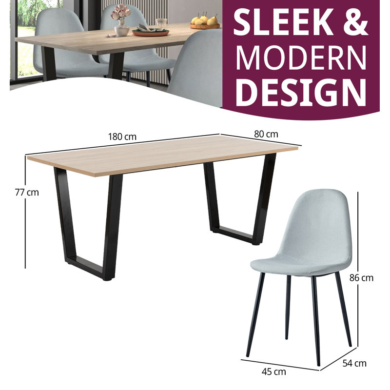 Antigua 4 - Person Dining Set, White