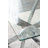 Lenworth Modern Metal and Glass Dining Table Set with 4 Luxury Faux Leather Dining Chairs-737725452