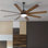 65" 8 - Blade Outdoor LED Standard Ceiling Fan with Remote Control and Light Kit Included