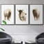 Rustic Bison I, ensemble de 3 toiles encadrées sur toile-97706746-97706747