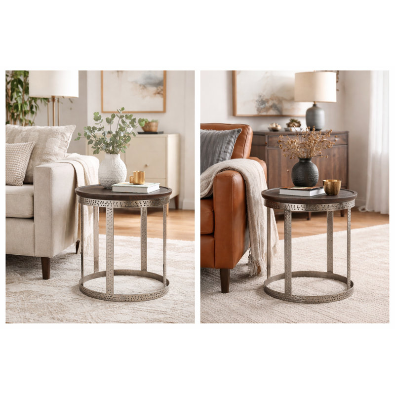 Grande table d'appoint Moxy, H 24 po x l 20,5 po x P 20,5 po