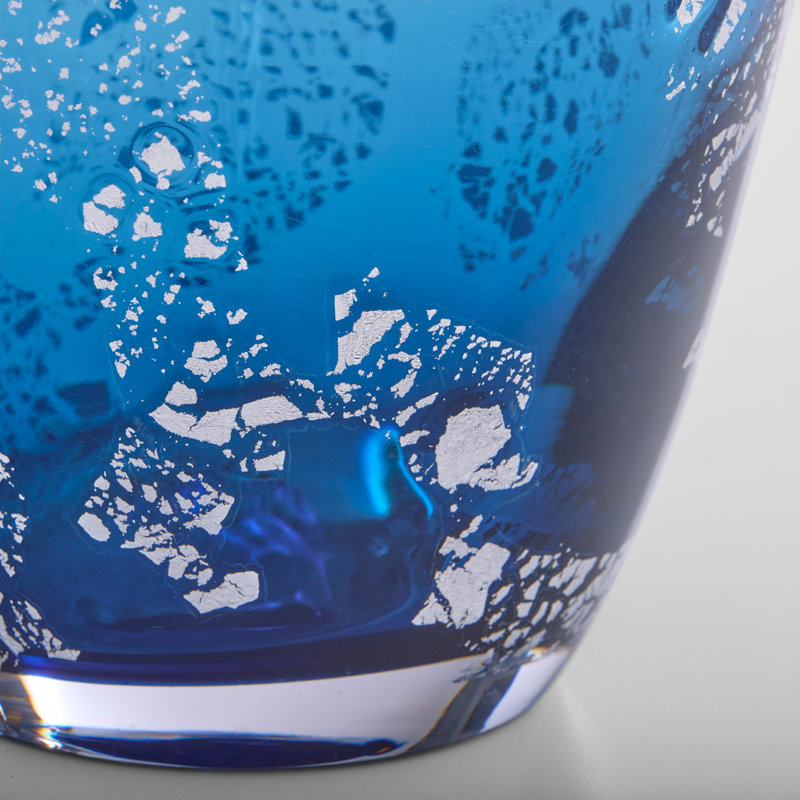 Vero Handmade Glass Table Vase, 21.75" H x 7.75" W x 7.75" D