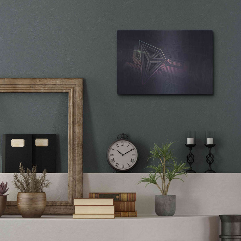 " Crypto-Tron " by Katalina Ooma, 12" H x 16" W
