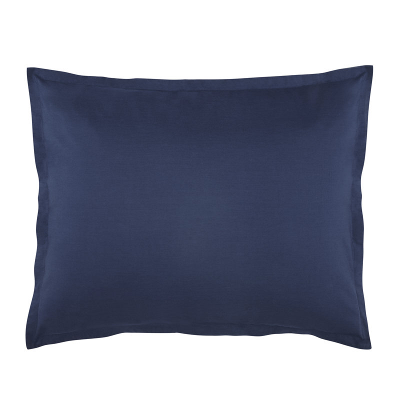 Saha Cotton Blend Sham, Navy, King