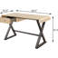 Magnifique bureau d'écriture en aluminium doré avec structure et base en métal