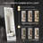 Oakleaf Tempered Glass LED Full Length Mirror – Touch Control, 3-in-1 Freestanding / Leaning / Wall-Mounted-390701346-396164925