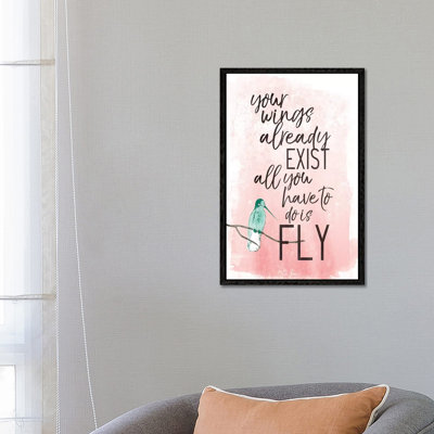Fly 1 Piece Wall Art on Canvas