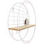 Noelia Flat Wall Mirror with Shelves