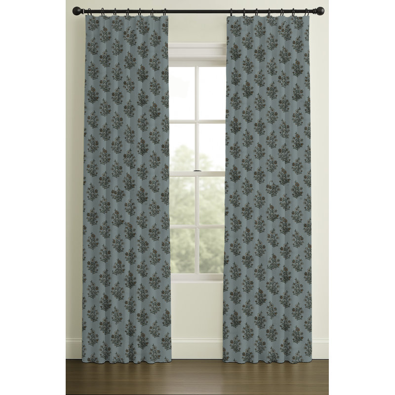 Motif floral double pli inversé, L 33 po x L 120 po, Ivoire
