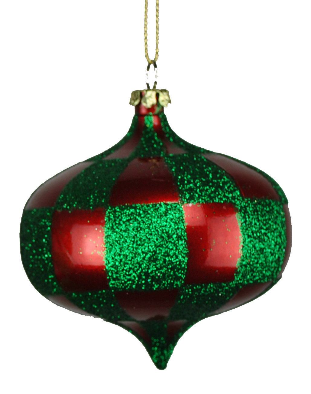 4" Tree Decor, Red/Green