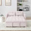 54,33 po Canapé-lit pliable polyvalent en 3 longueurs, canapé-lit moderne, canapé-lit en velours, dossier réglable (rose)-2050972994