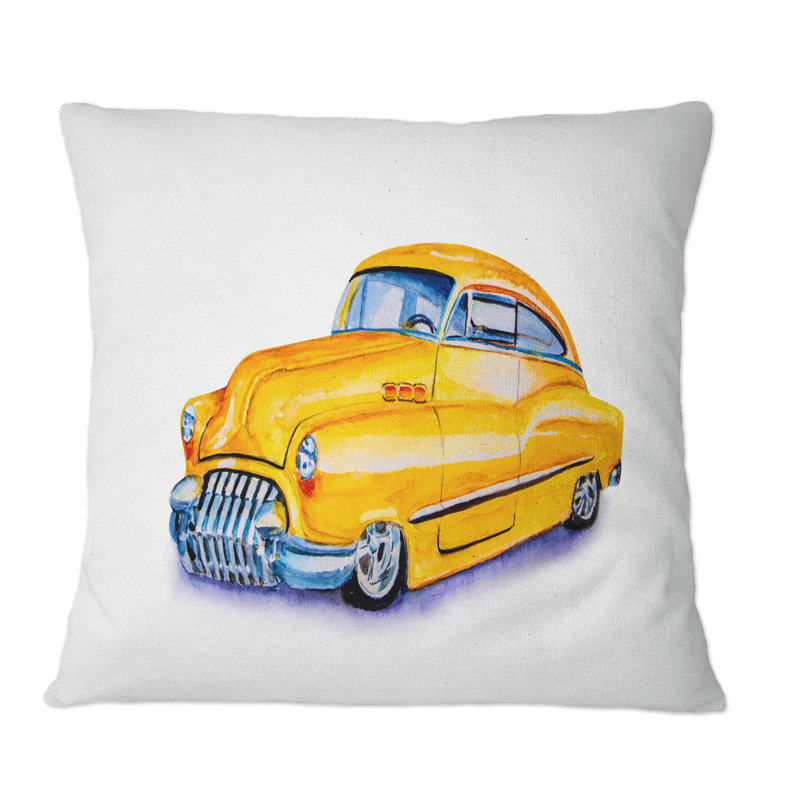 Coussin Yellow, 16 po x 16 po