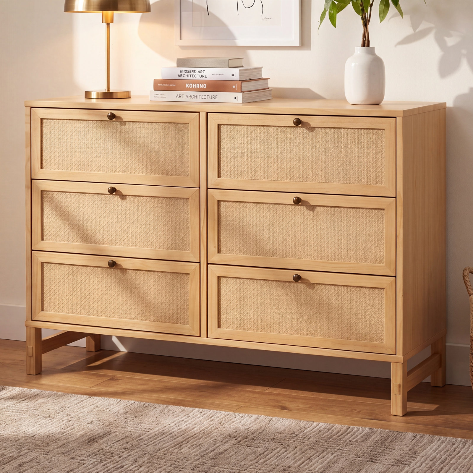 6-Drawer Dresser, Natural