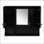 Armoire à pharmacie murale 35 po x 28 po avec miroir et tablettes ouvertes, solution de rangement moderne et fonctionnelle-397150328-397150334