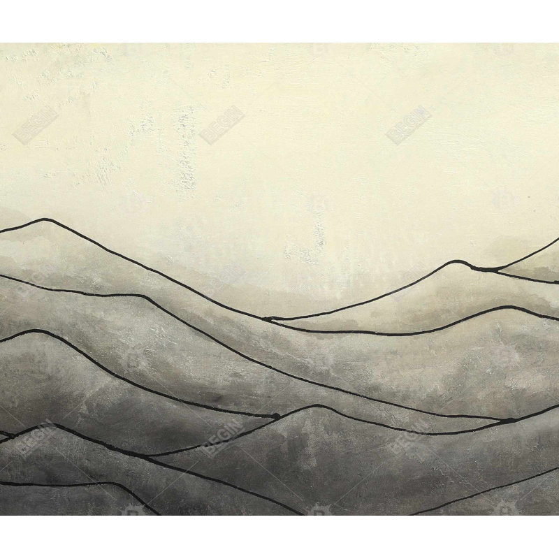 Desaturated Waves - Abstract Contemporary Duvet Cover | Home Decor