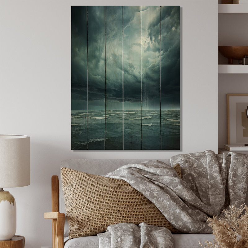 «Ocean Storm Harmony I» sur impression sur bois, H 20 po x l 10 po x P 0,78 po