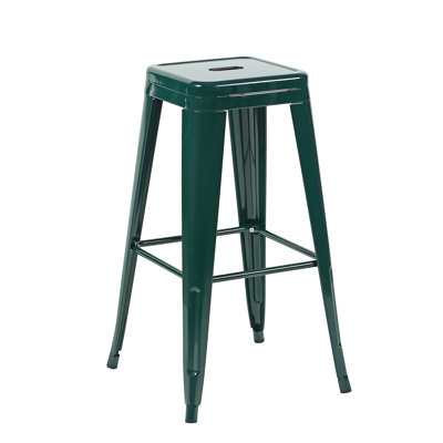 30 Inch Counter Height Backless Metal Bar Stools Of 2, , Quick Assembly & Easy To Clean, Space, For Kitchen Island, Bar, , Dining Room, Deformation- Detachable Installation, Waterproof Stable